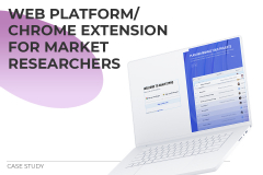 Web platform/Chrome Extension for Market Researchers